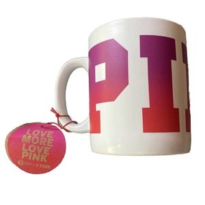 Victoria's Secret Pink Mug XL Oversized Ombre Coffee Mug From Fresh & Clean Set